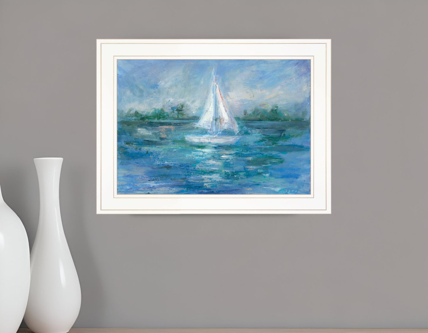 A Day In the Life 2 White Framed Print Wall Art-0
