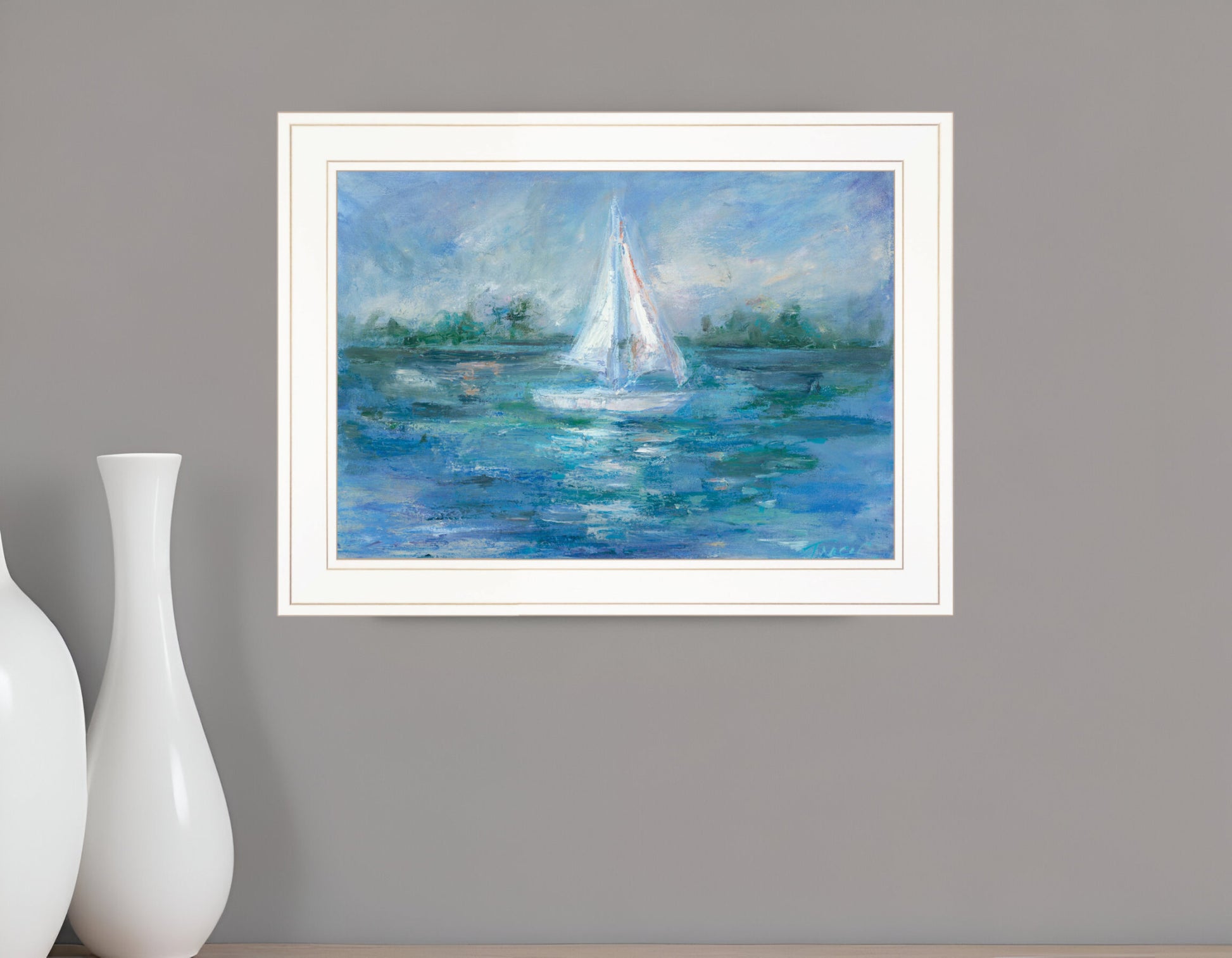 A Day In the Life 2 White Framed Print Wall Art-0